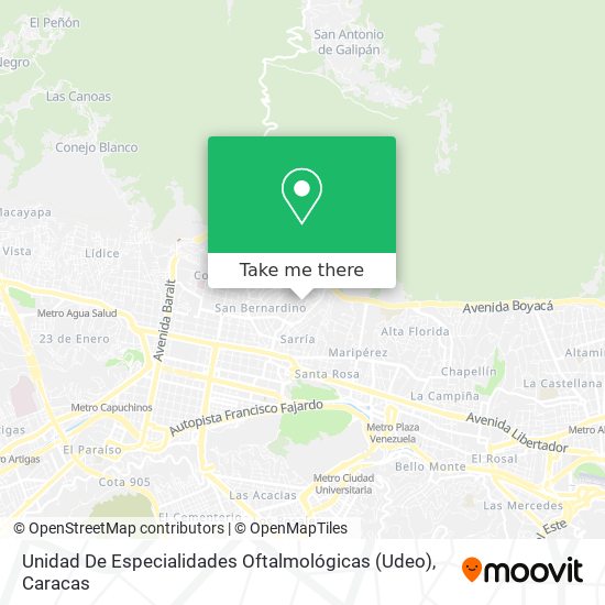 Unidad De Especialidades Oftalmológicas (Udeo) map