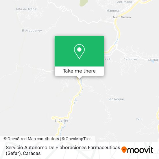 Servicio Autónomo De Elaboraciones Farmacéuticas (Sefar) map