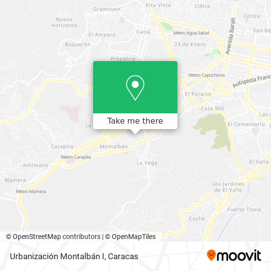 Urbanización Montalbán I map