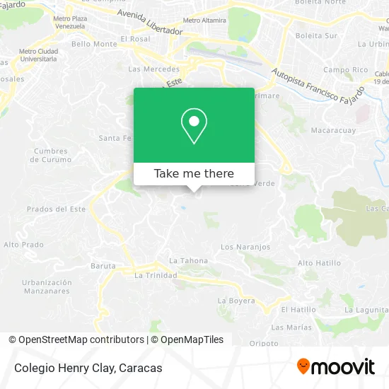 Colegio Henry Clay map