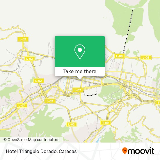 Hotel Triángulo Dorado map