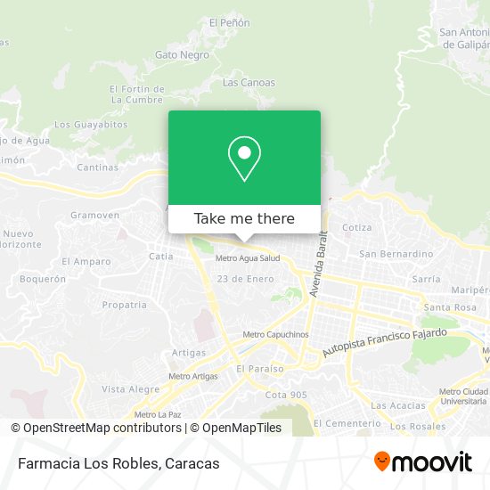 Farmacia Los Robles map