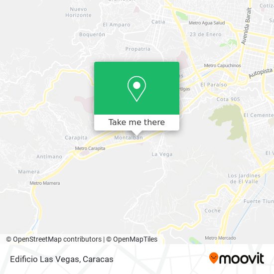 Edificio Las Vegas map