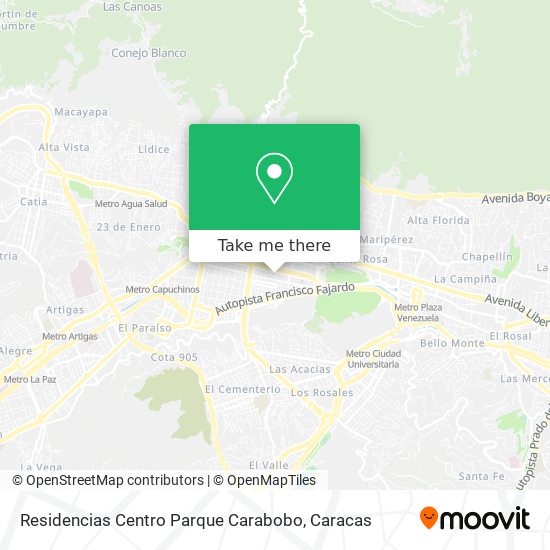 Residencias Centro Parque Carabobo map