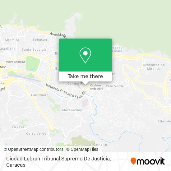 Mapa de Ciudad Lebrun Tribunal Supremo De Justicia