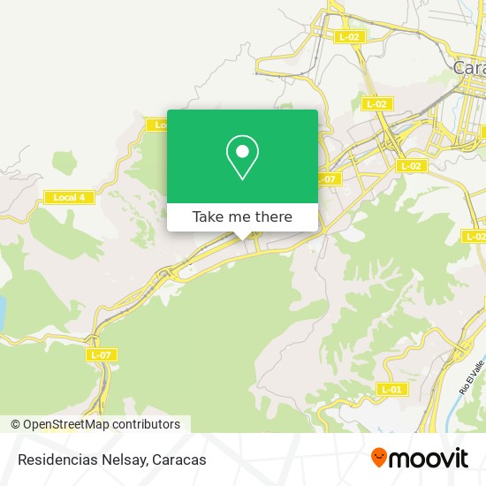 Residencias Nelsay map