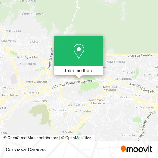 Conviasa map