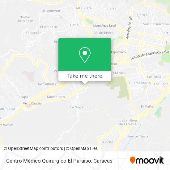 Centro Médico Quirurgico El Paraiso map