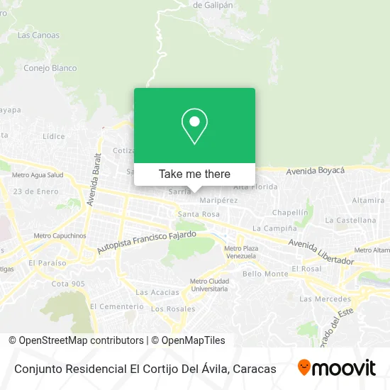 Conjunto Residencial El Cortijo Del Ávila map