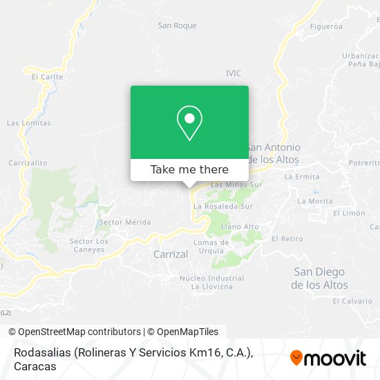 Rodasalias (Rolineras Y Servicios Km16, C.A.) map