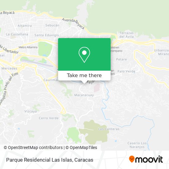 Mapa de Parque Residencial Las Islas