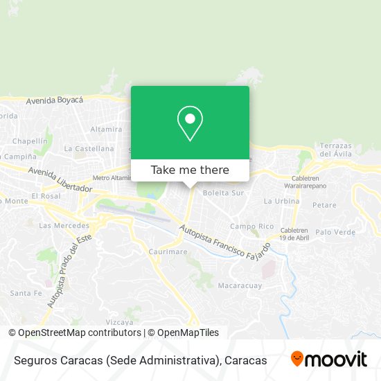 Seguros Caracas (Sede Administrativa) map