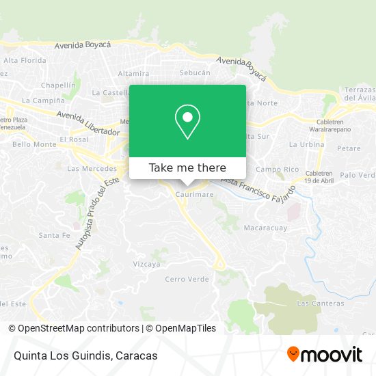 Quinta Los Guindis map