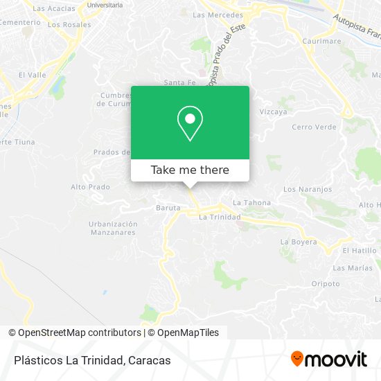 Plásticos La Trinidad map