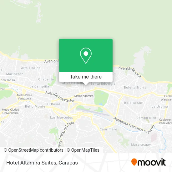 Hotel Altamira Suites map