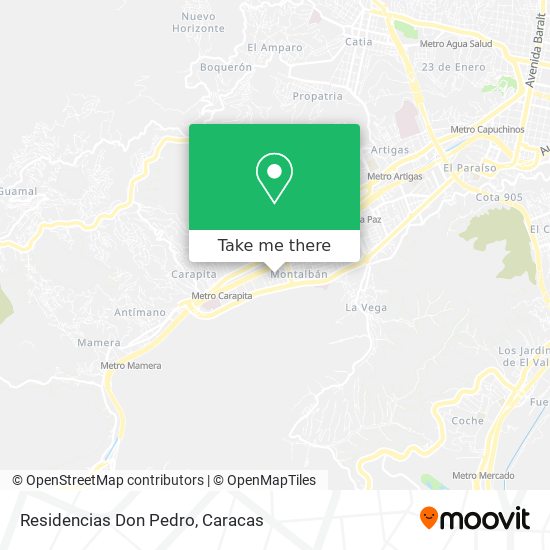 Residencias Don Pedro map