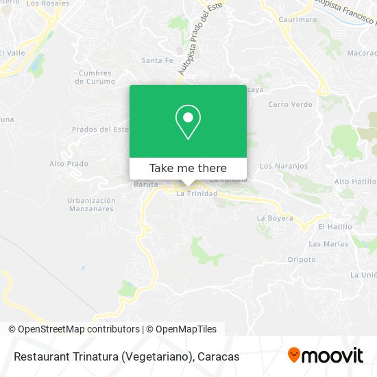Restaurant Trinatura (Vegetariano) map