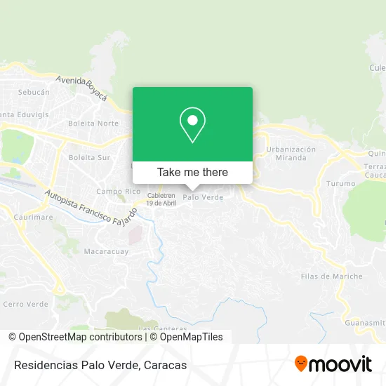 Mapa de Residencias Palo Verde