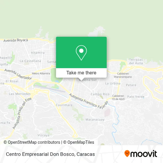 Mapa de Centro Empresarial Don Bosco