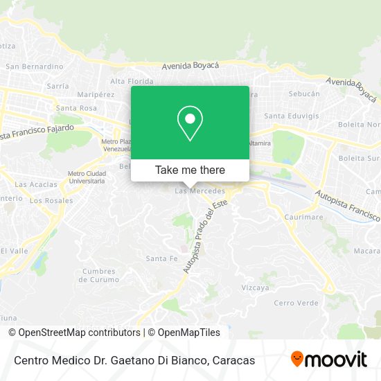 Mapa de Centro Medico Dr. Gaetano Di Bianco