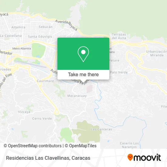 Mapa de Residencias Las Clavellinas