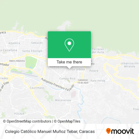 Mapa de Colegio Católico Manuel Muñoz Tebar