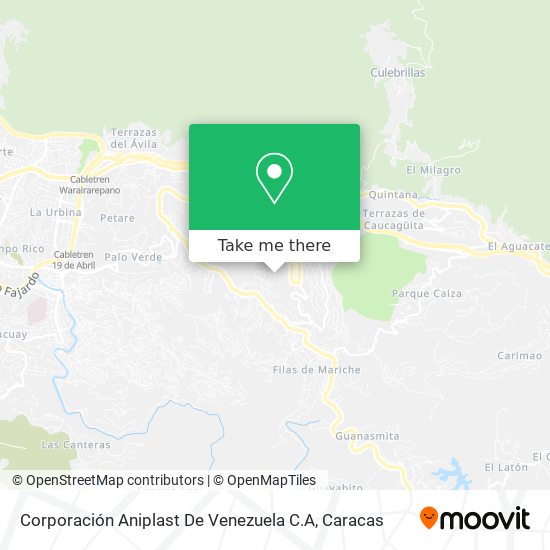 Corporación Aniplast De Venezuela C.A map