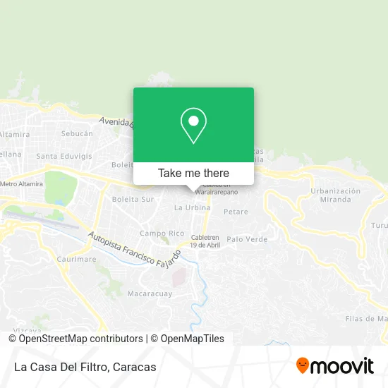 La Casa Del Filtro map