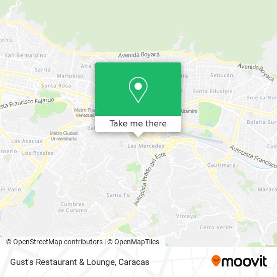 Mapa de Gust's Restaurant & Lounge