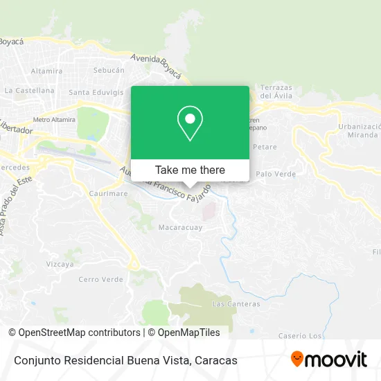 Mapa de Conjunto Residencial Buena Vista