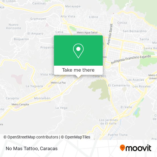 Mapa de No Mas Tattoo
