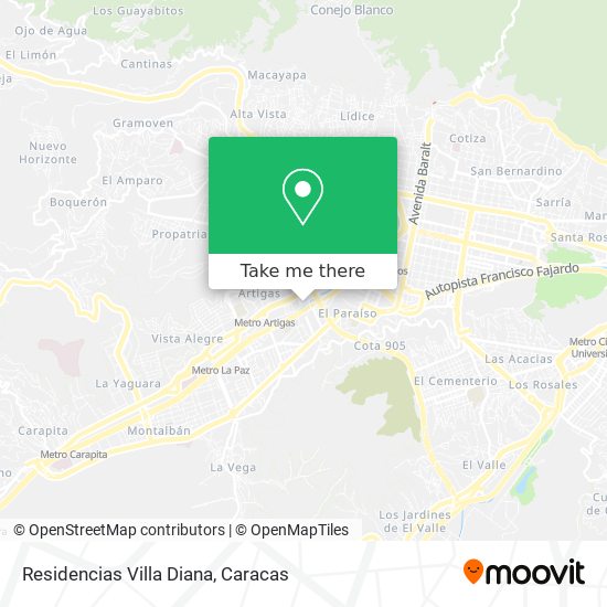 Residencias Villa Diana map
