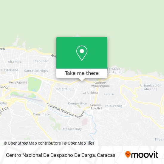 Centro Nacional De Despacho De Carga map