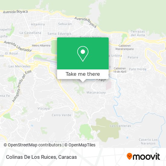 Colinas De Los Ruices map