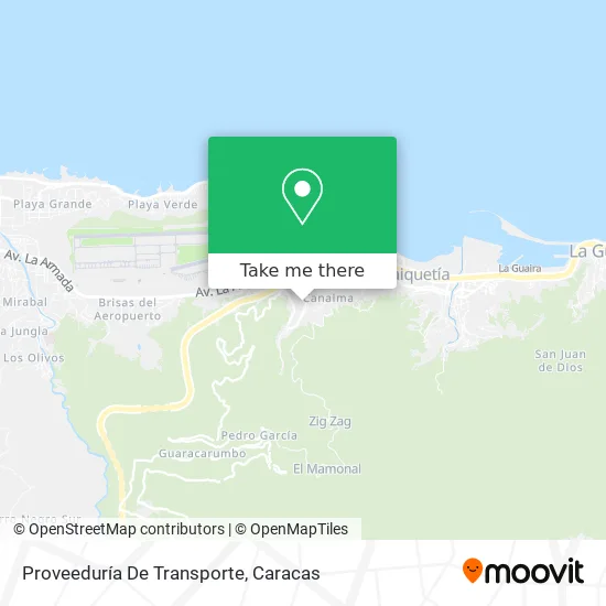 Mapa de Proveeduría De Transporte