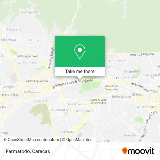 Mapa de Farmatodo
