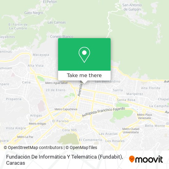 Fundación De Informática Y Telemática (Fundabit) map