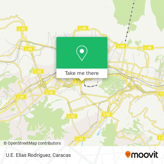 U.E. Elías Rodríguez map