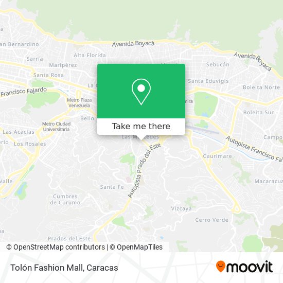 Mapa de Tolón Fashion Mall