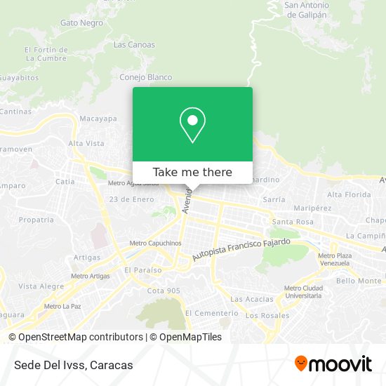 Mapa de Sede Del Ivss