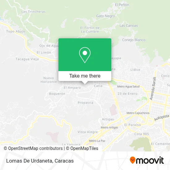 Mapa de Lomas De Urdaneta