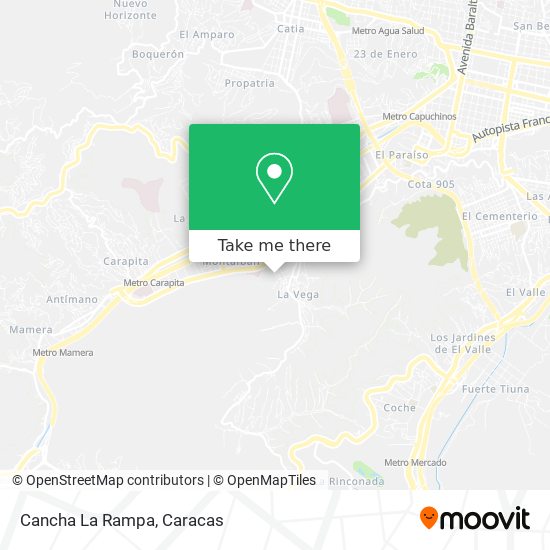 Cancha La Rampa map