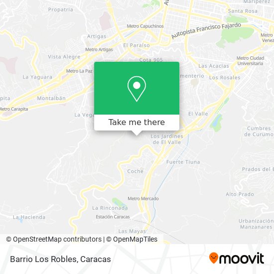 Mapa de Barrio Los Robles