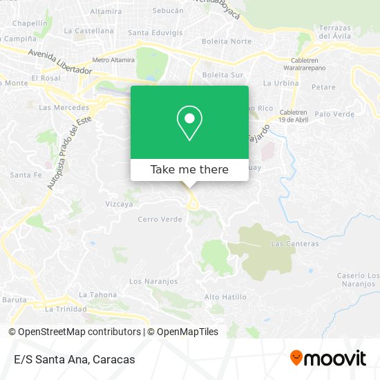 E/S Santa Ana map