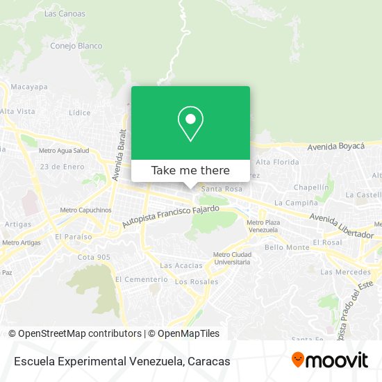 Escuela Experimental Venezuela map