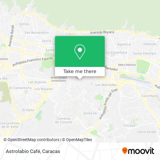 Astrolabio Café map