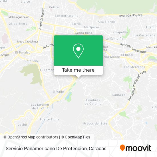 Servicio Panamericano De Protección map