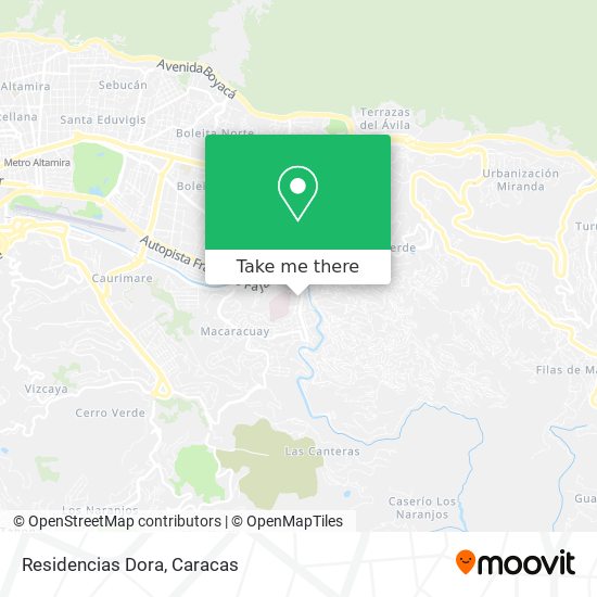 Residencias Dora map