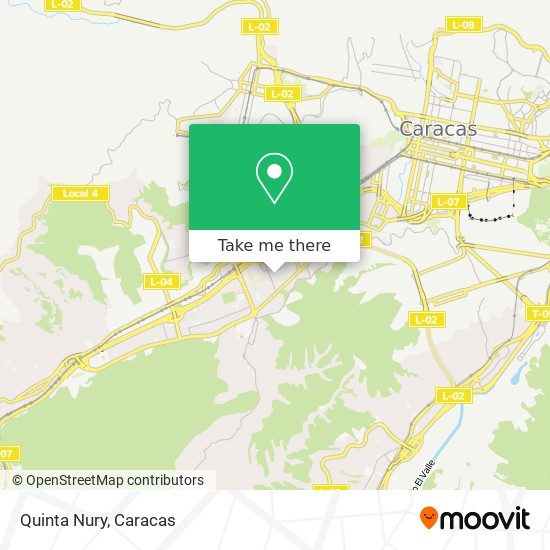 Quinta Nury map