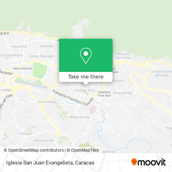 Iglesia San Juan Evangelista map